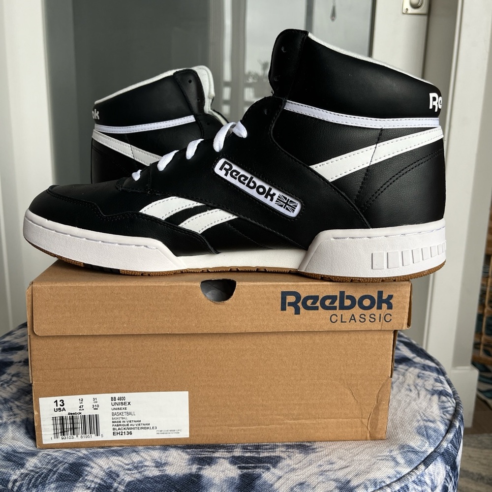 Deadstock Reebok BB4600 LE3 – Men’s 13 – White / Black – New in Box / 2021 Retro - Picture 2 of 8